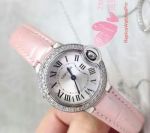 2017 Cartier Ballon Bleu De Cartier SS Silver Dial Diamond Bezel Leather Band 28mm Watch (5)_th.jpg